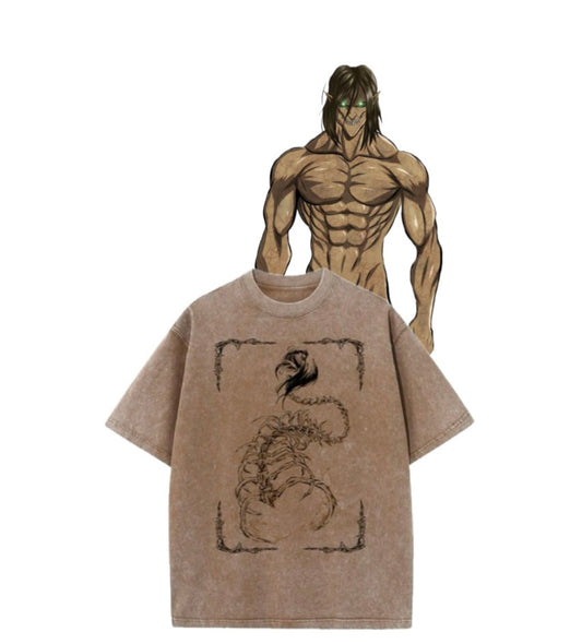 חולצת אוברסייז Eren Yeager – AOT